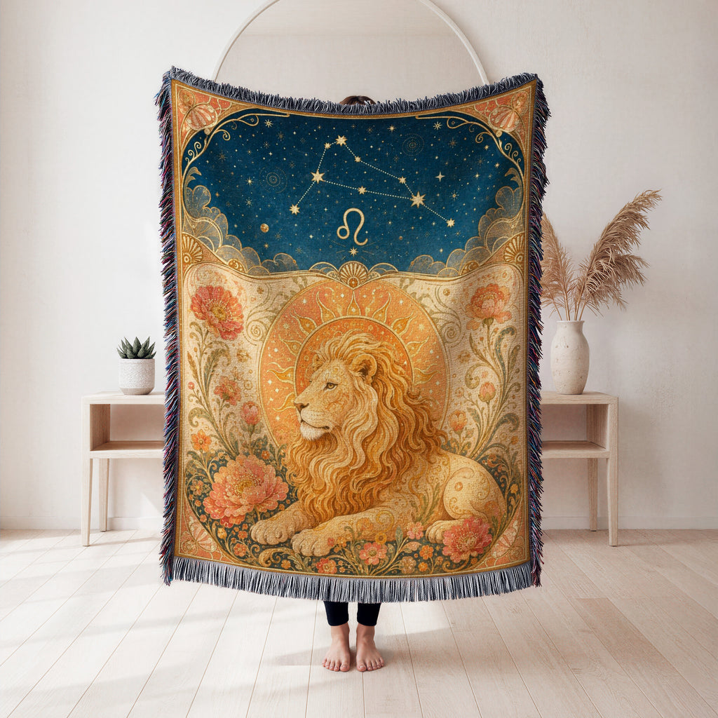 Leo Golden Lion Blanket