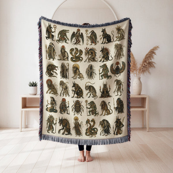 Ancient Egyptian Mythology Blanket