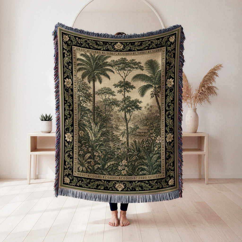 The Antique Palm Grove Blanket