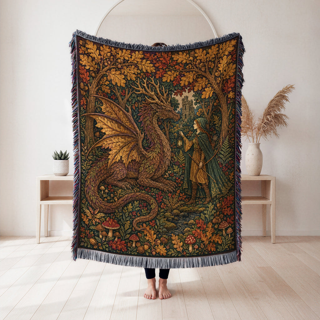 The Autumn Warden Dragon Blanket