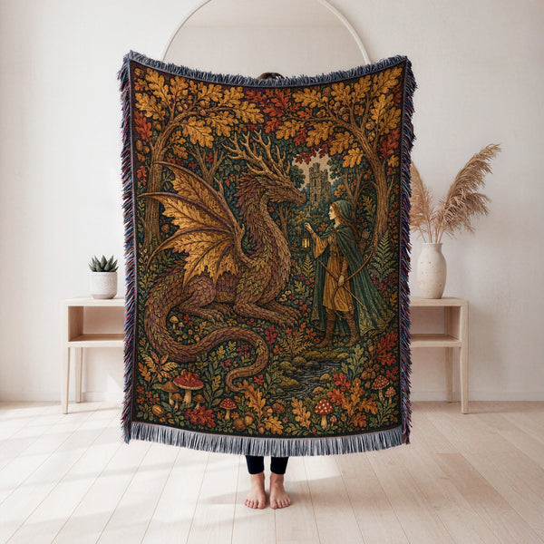 The Autumn Warden Dragon Blanket