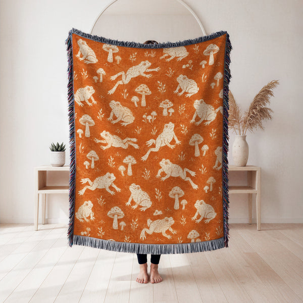 Toadstool Frog Blanket
