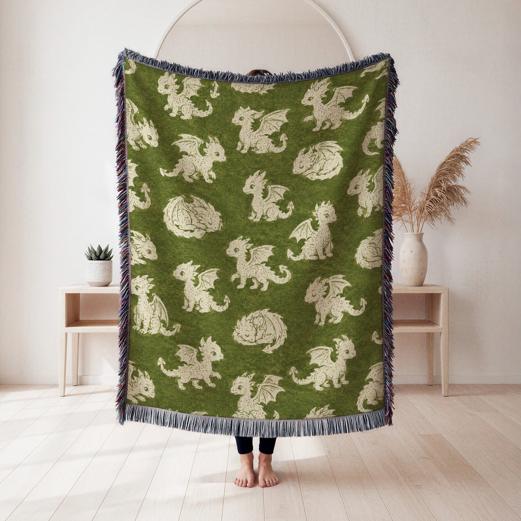 Little Woodland Dragon Blanket