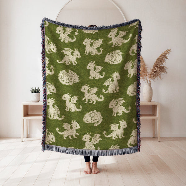Little Woodland Dragon Blanket