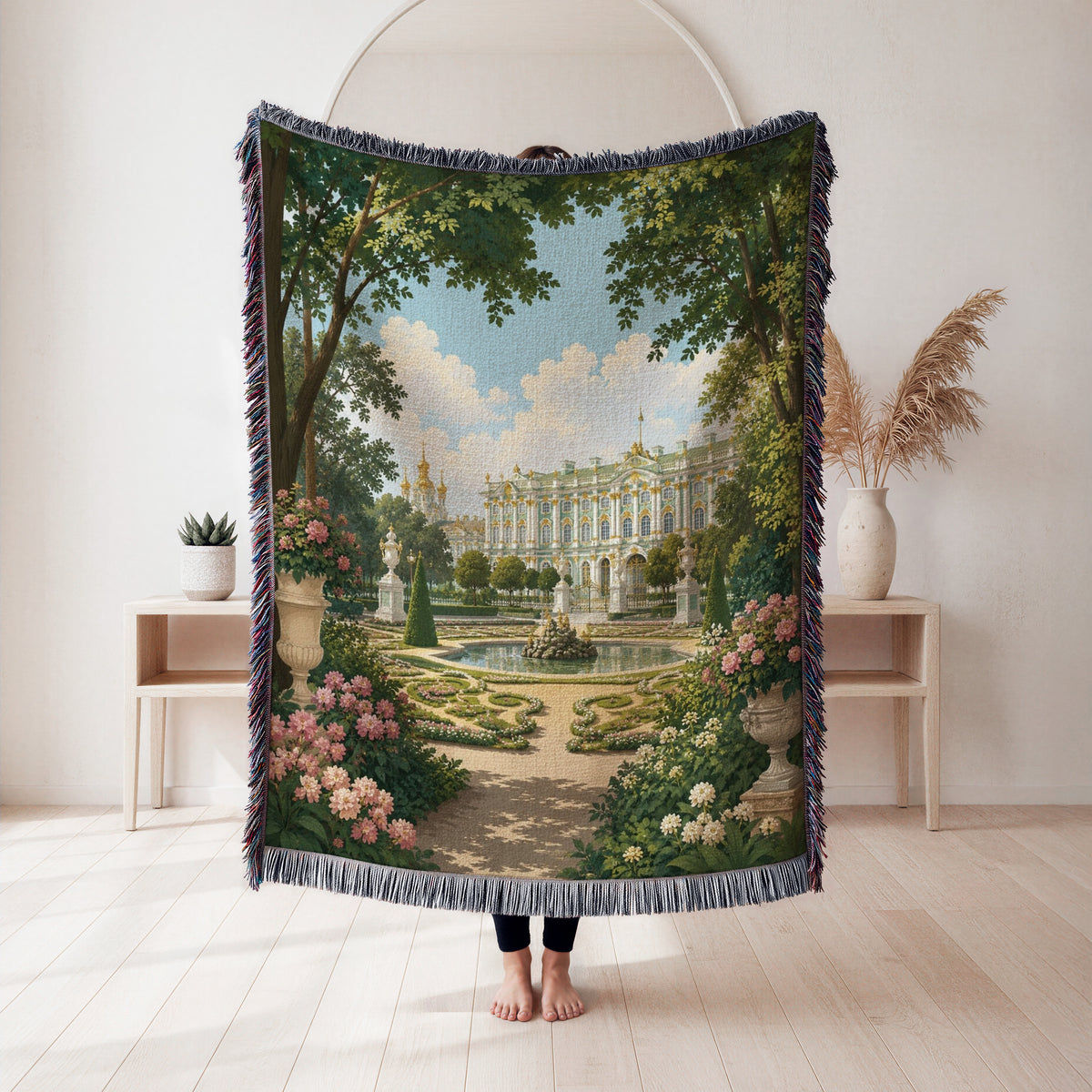 The Imperial Rose Garden Blanket