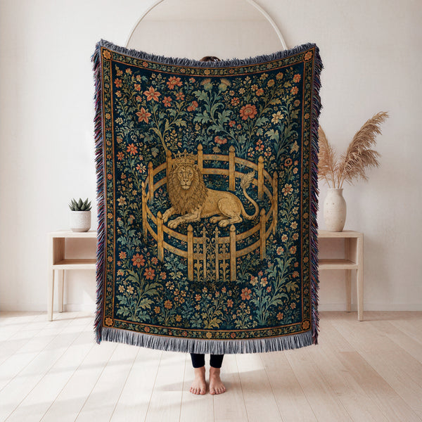 The Crowned Lion in the Garden Blanket