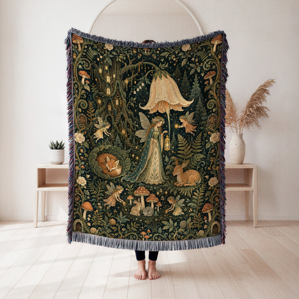 Bellflower Woodland Fairy Blanket