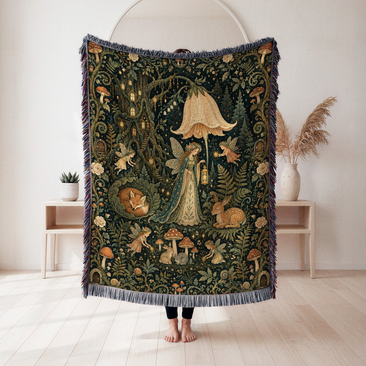 Bellflower Woodland Fairy Blanket