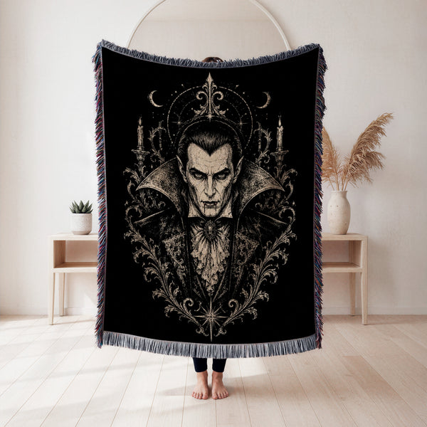 Midnight Vampire Emblem Blanket