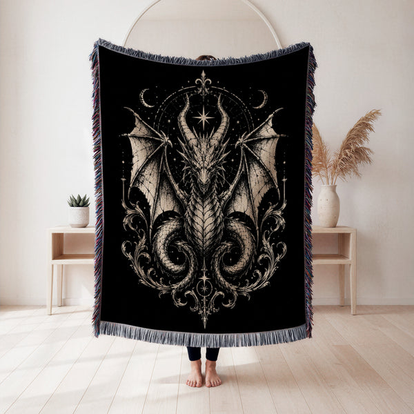 Celestial Gothic Dragon Blanket