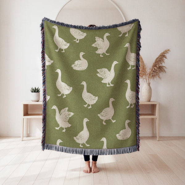 Sage Goose Blanket