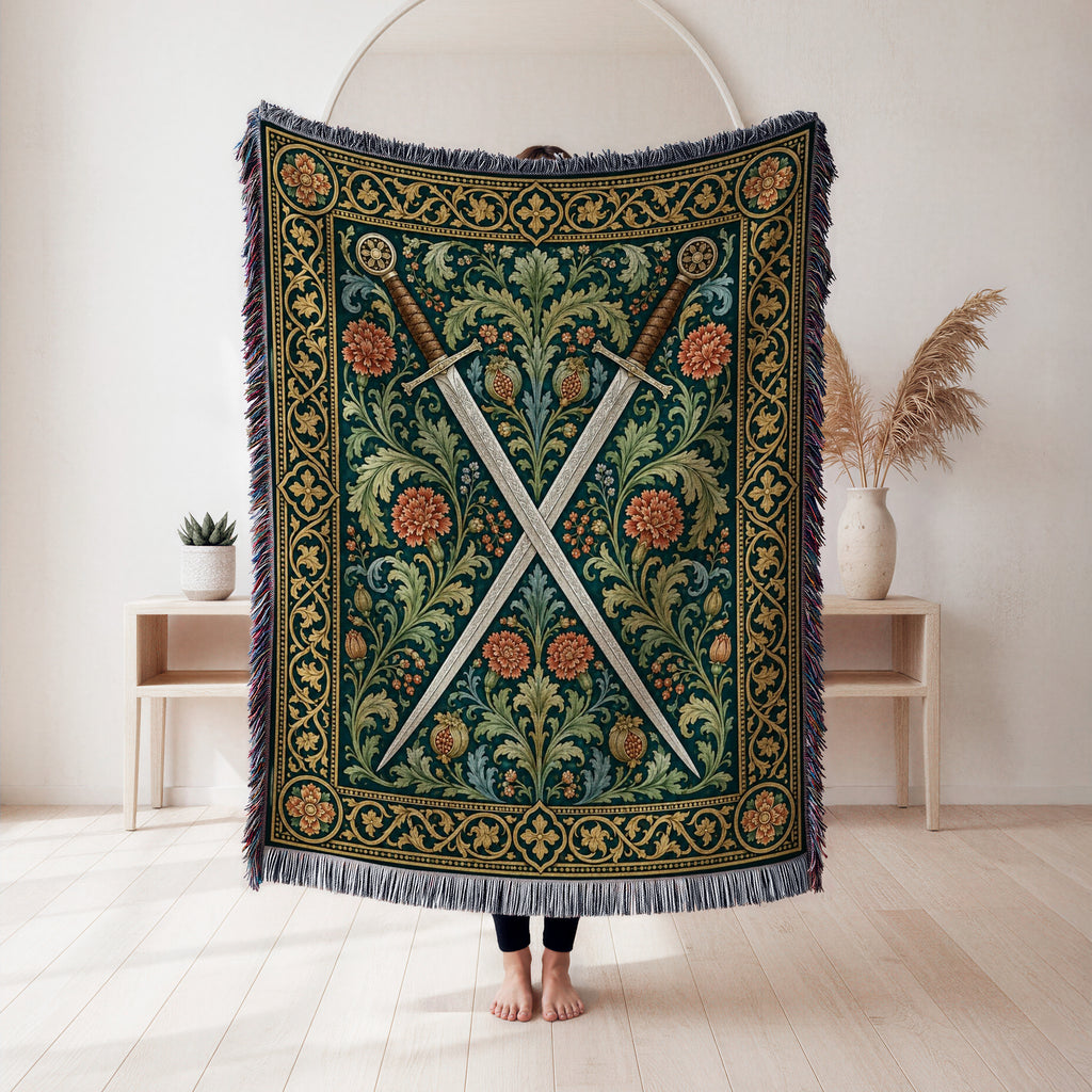 The Pomegranate Blades Blanket