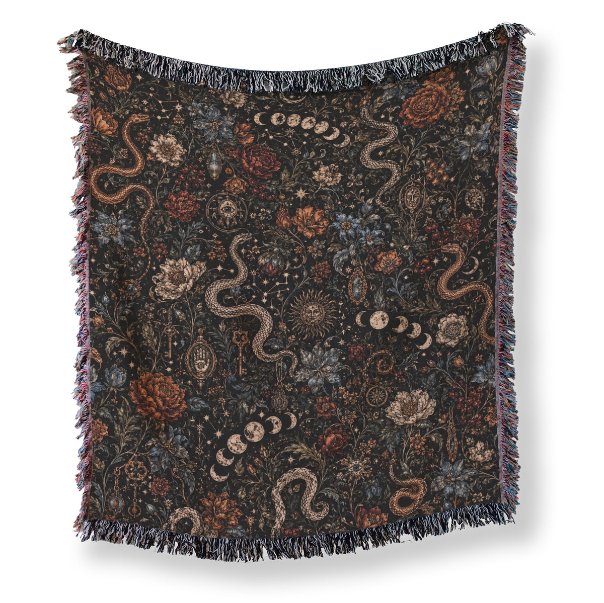 Serpents & Moon Phases Blanket Main image