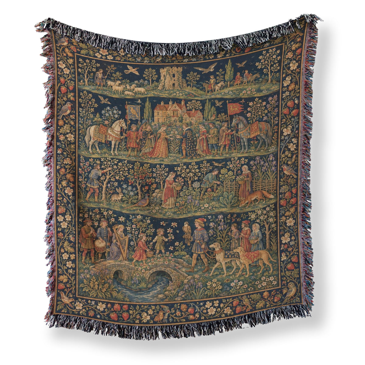 The Tapestry of Courtly Life Blanket Main image