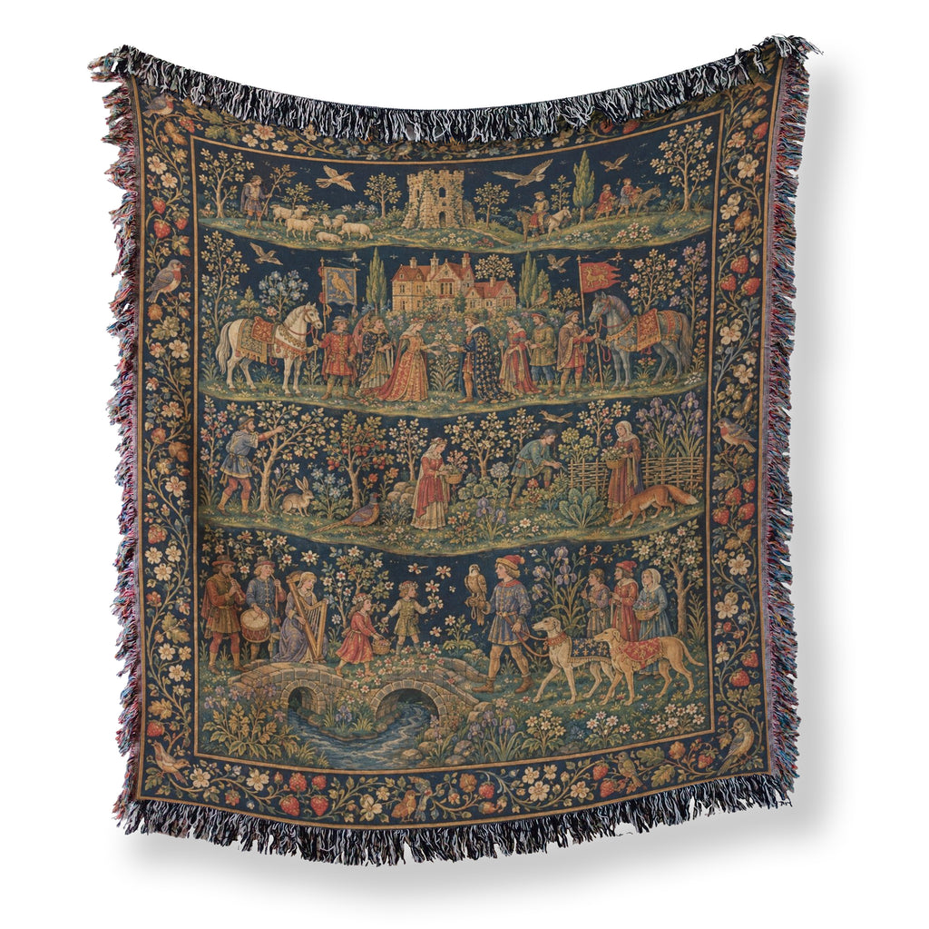 The Tapestry of Courtly Life Blanket