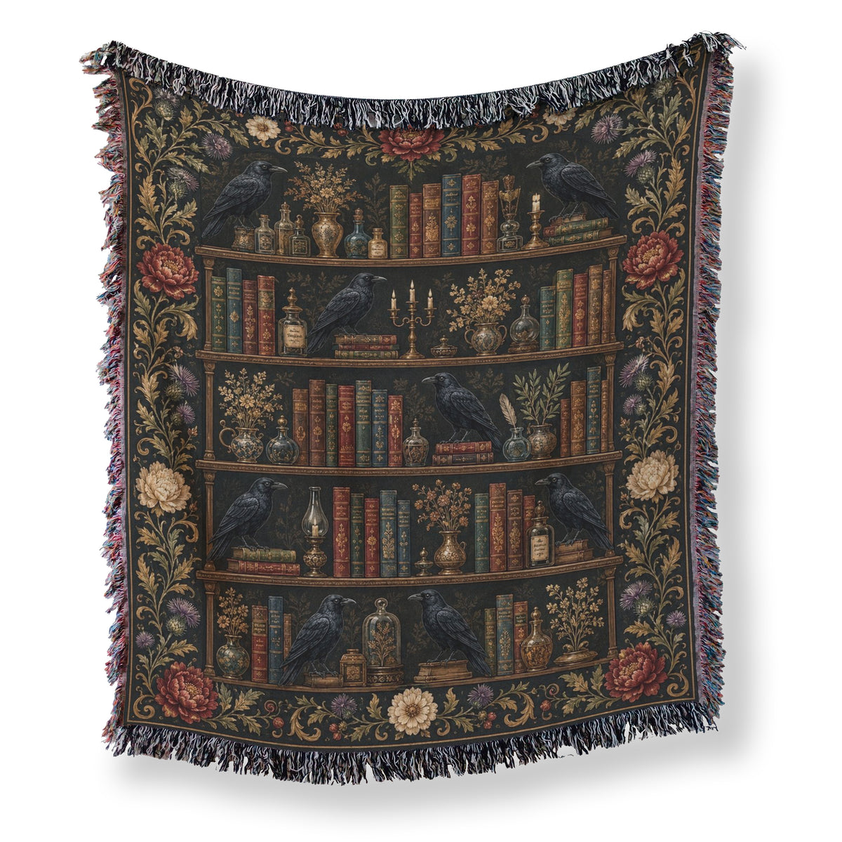 Raven Apothecary Library Blanket Main image