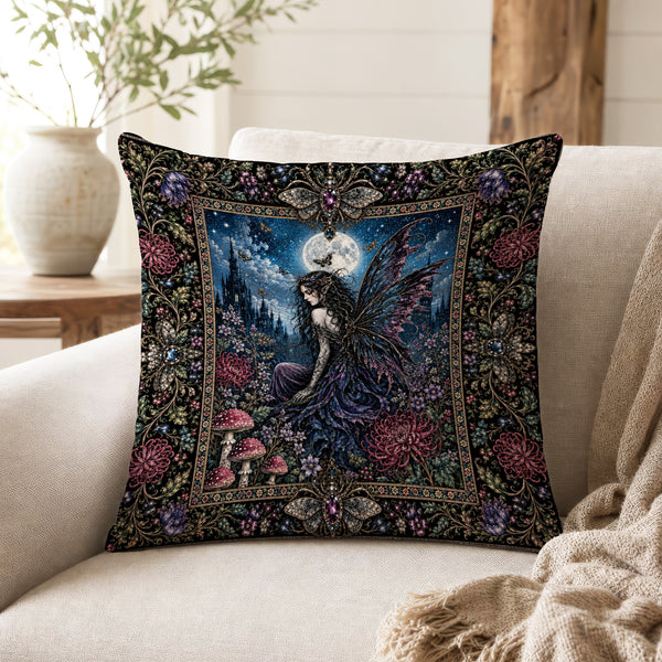 Moonlit Fae – Gothic Fairy Pillow