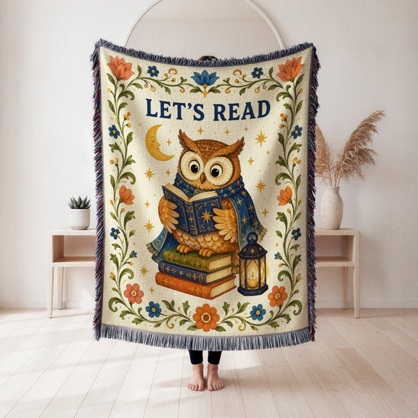 Let's Read Moonlit Owl Blanket