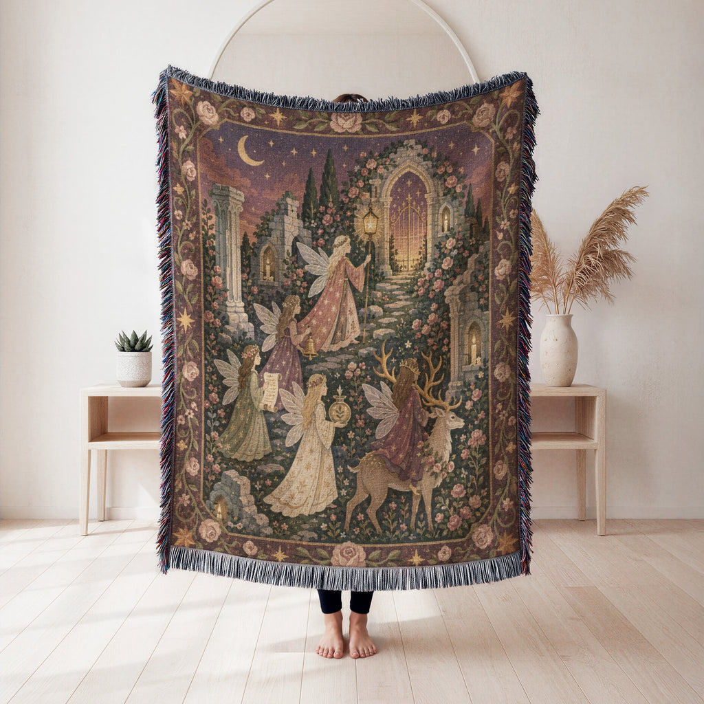 Rose Ruins Fairy Procession Blanket