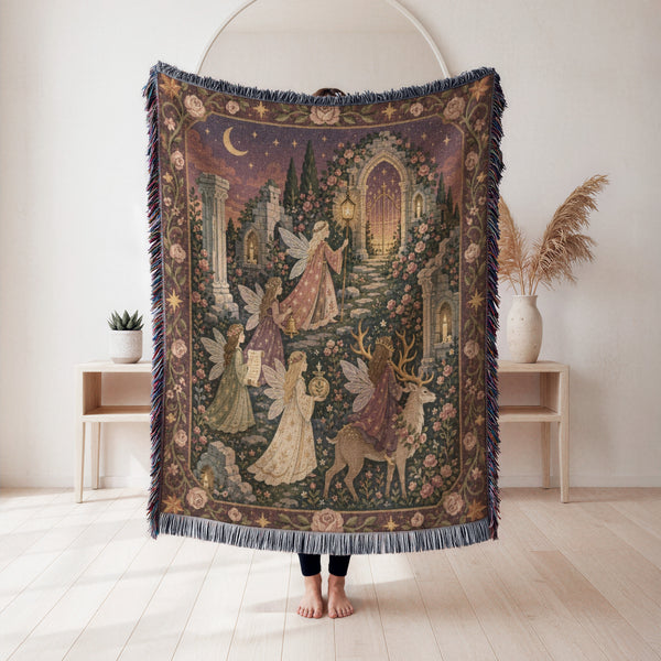 Rose Ruins Fairy Procession Blanket