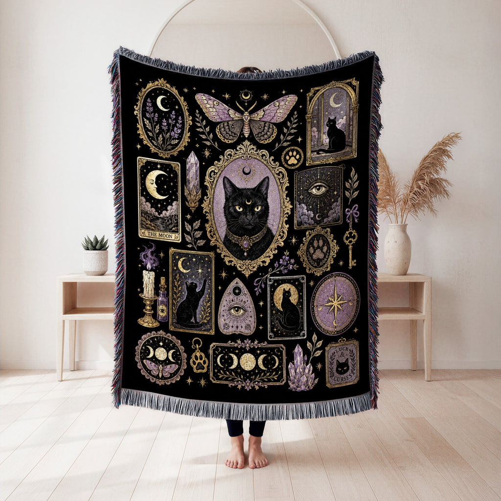 Moonlit Familiar Curiosities Blanket