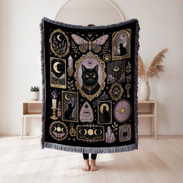 Moonlit Familiar Curiosities Blanket