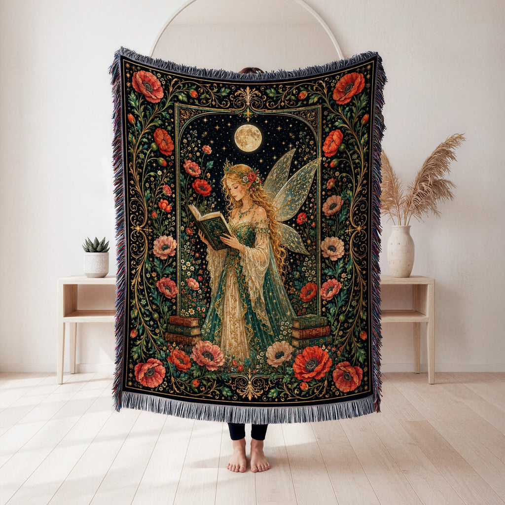 Poppy Moon Fairy Reader Blanket
