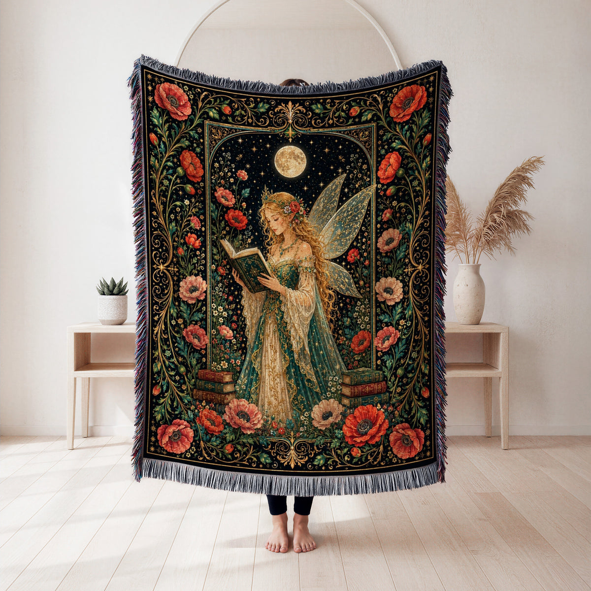 Poppy Moon Fairy Reader Blanket