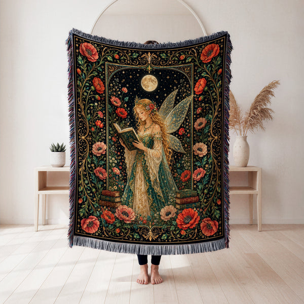 Poppy Moon Fairy Reader Blanket