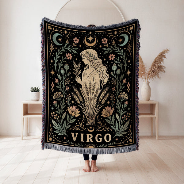 Virgo Harvest Maiden Zodiac Blanket
