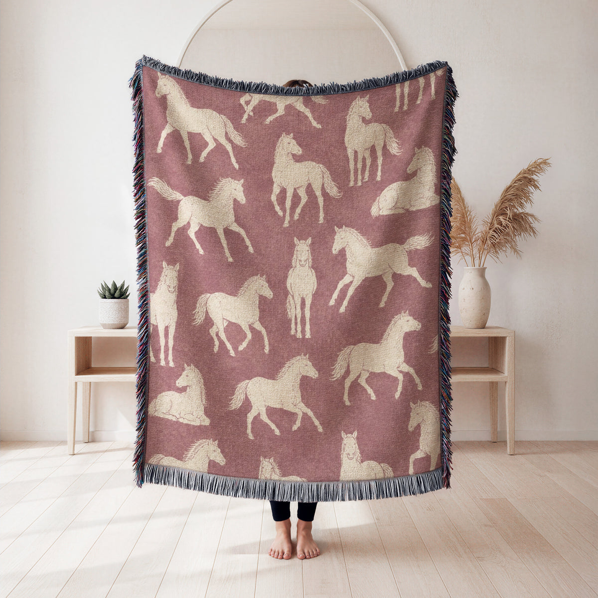 Dusty Rose Horse Blanket