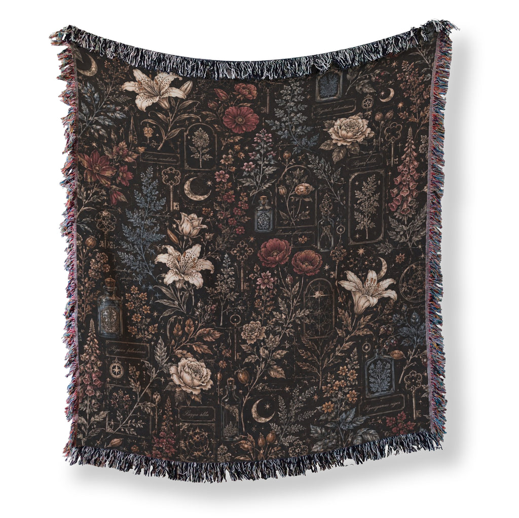 Midnight Botanical Apothecary Blanket