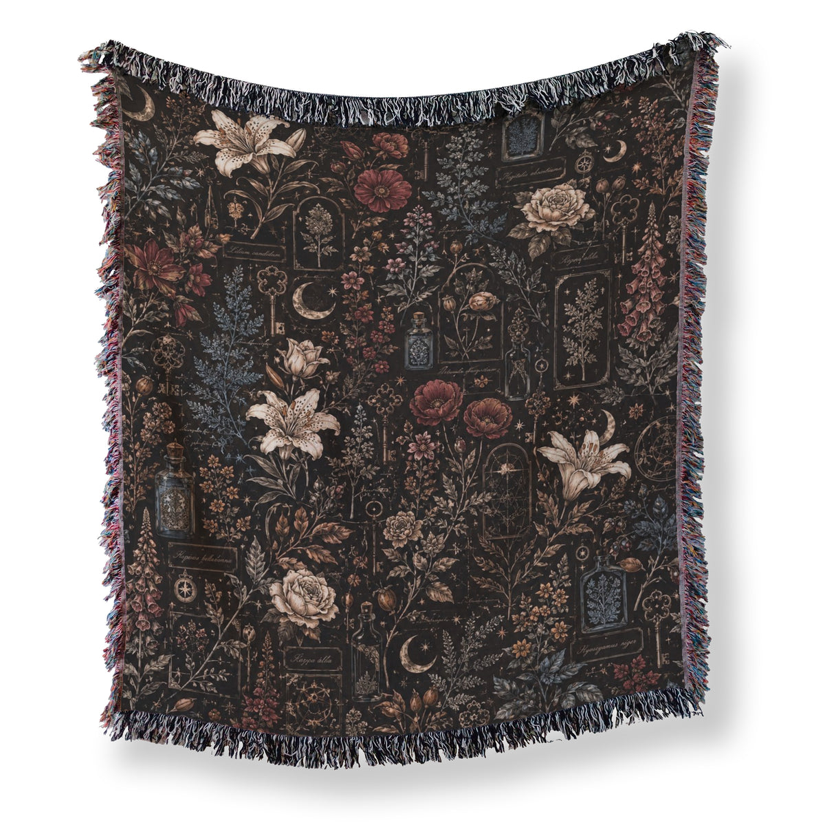 Midnight Botanical Apothecary Blanket