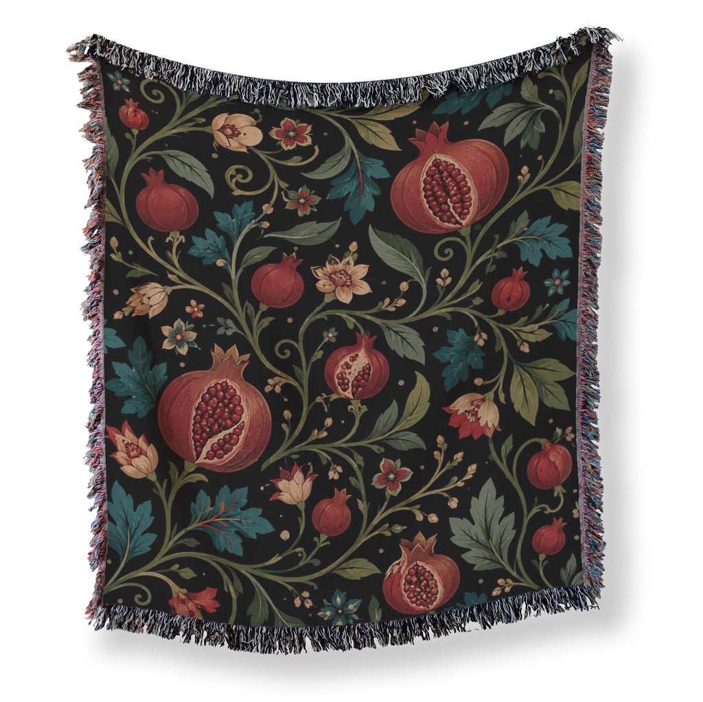 Pomegranate Night Garden Blanket