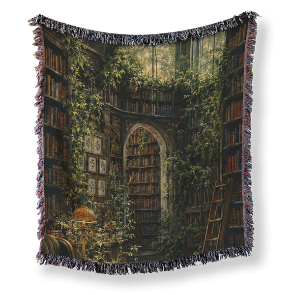 The Overgrown Library Blanket