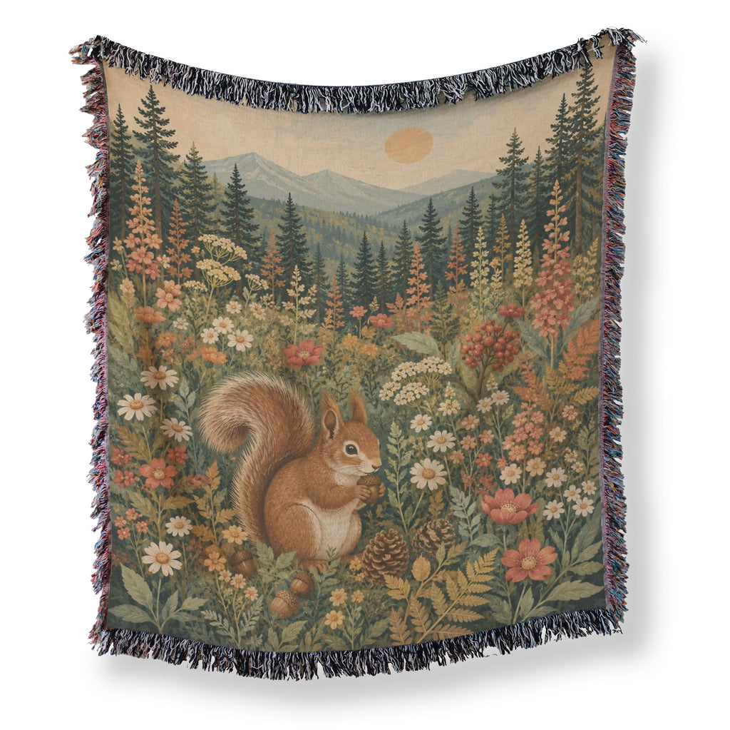 Mountain Meadow Squirrel Blanket
