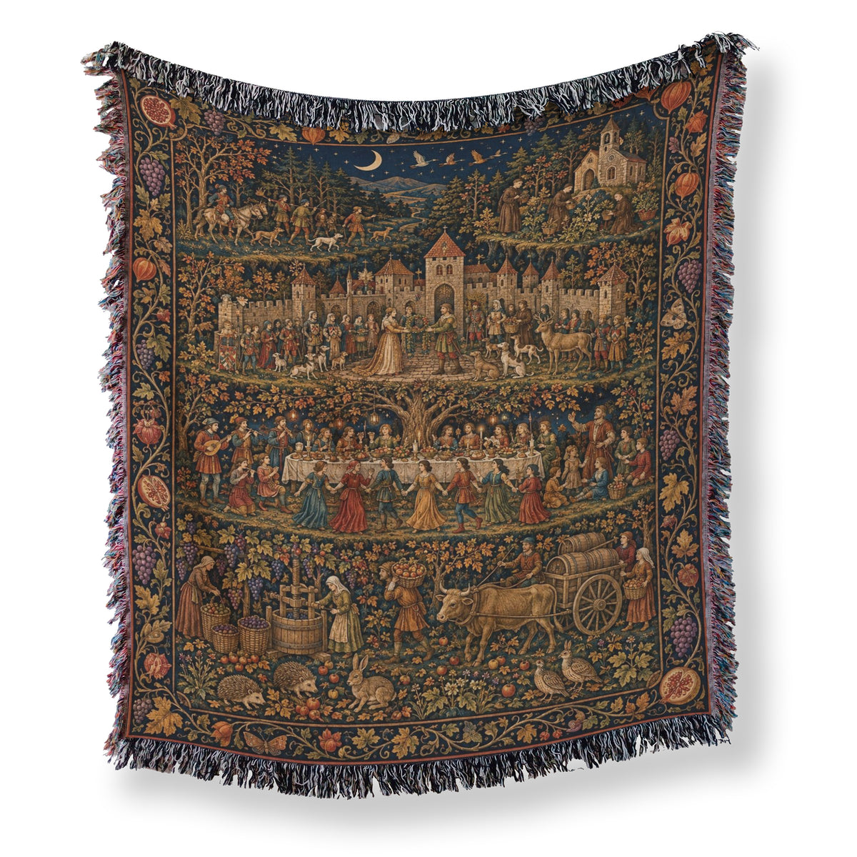 The Moonlit Harvest Feast Blanket Main image