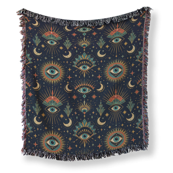 Celestial All-Seeing Eye Blanket