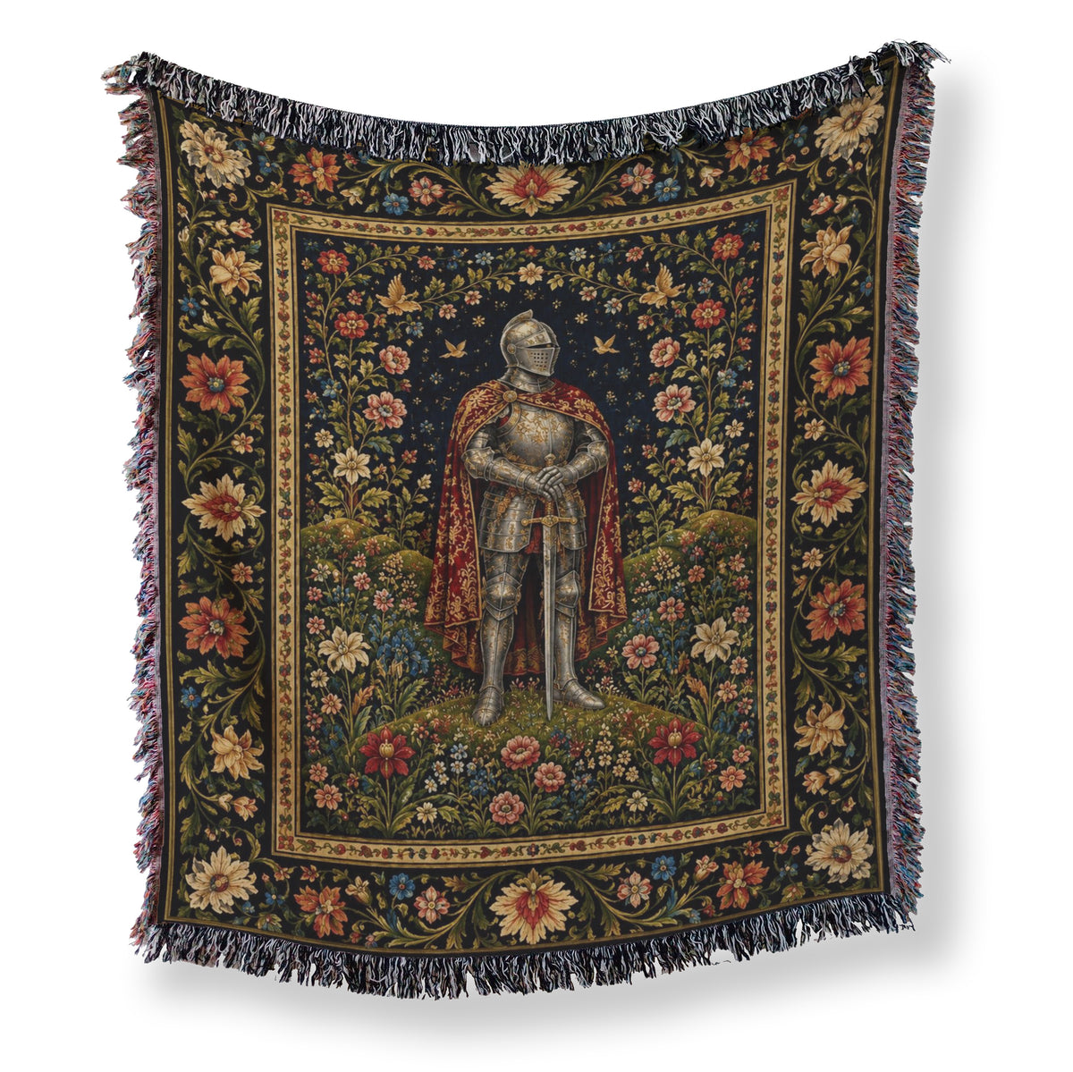 The Knight of the Flowered Vale Blanket Main image