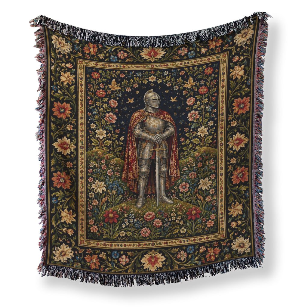 The Knight of the Flowered Vale Blanket