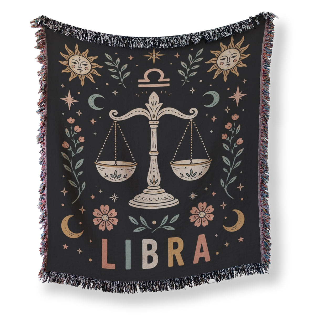 Libra Celestial Balance Scales Blanket