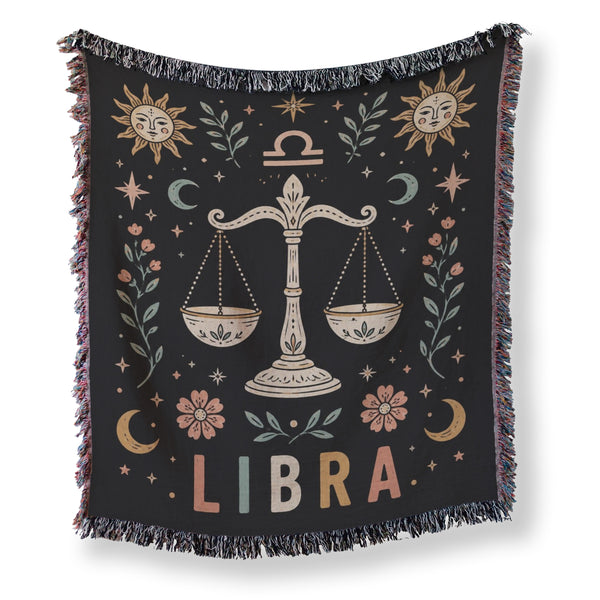 Libra Celestial Balance Scales Blanket