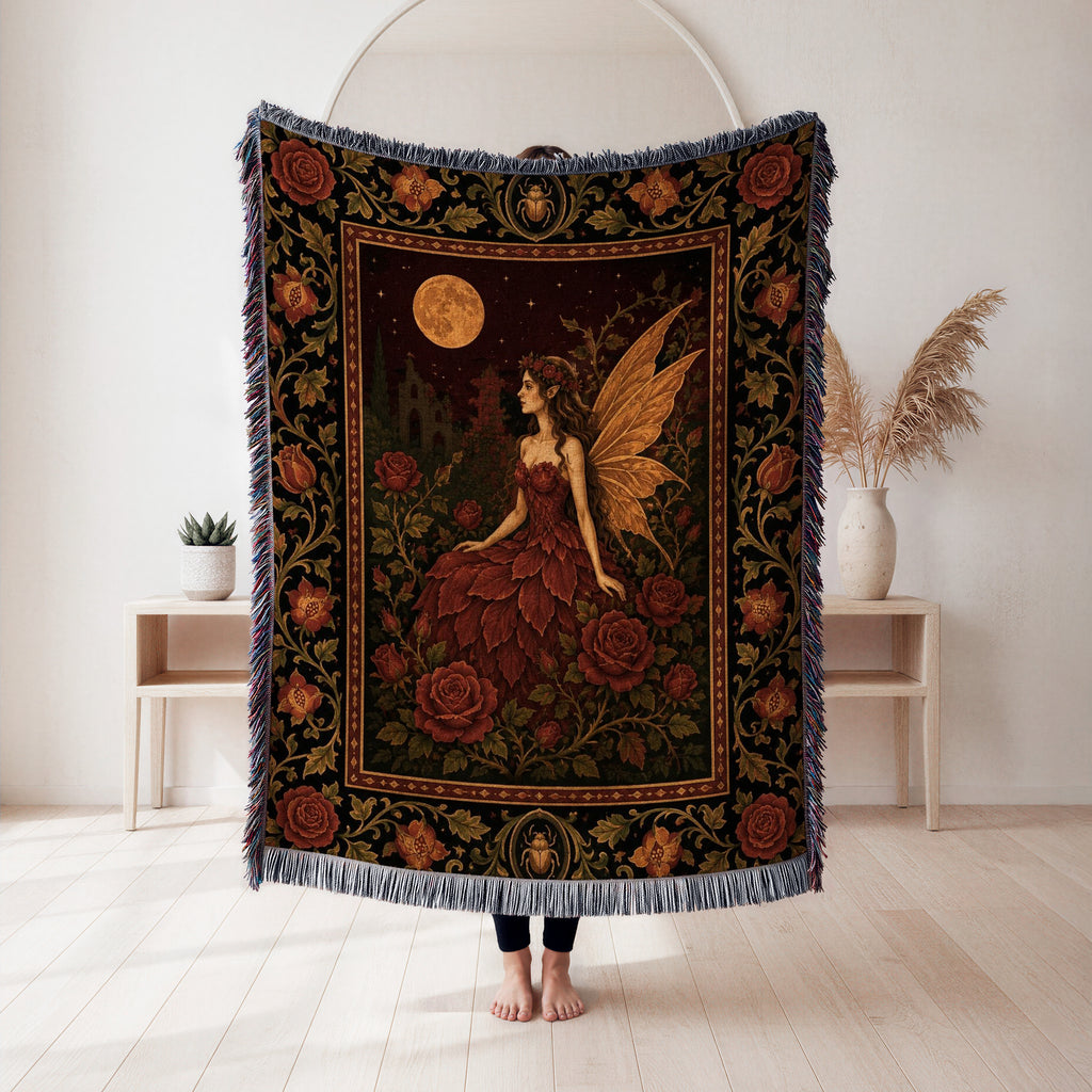 Crimson Rose Fairy Blanket