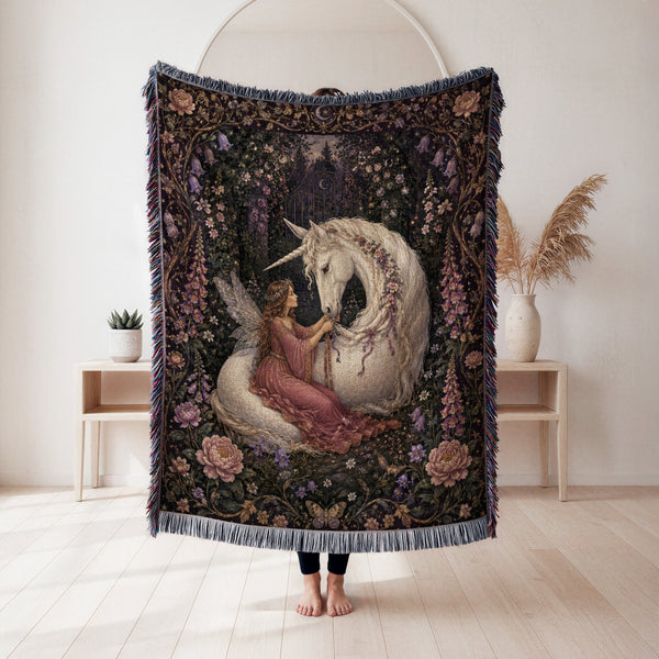 Fairy & Unicorn Garden Blanket