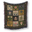 Mushroom Folk Patchwork Blanket