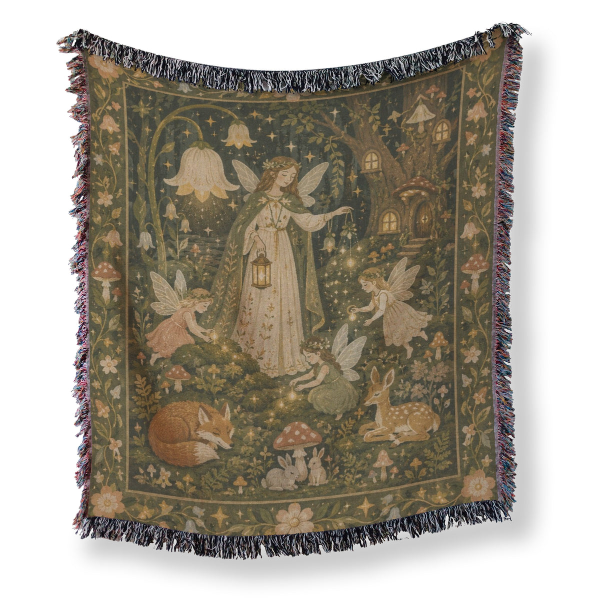 Lantern Fairy Woodland Blanket Main image