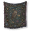 Moon Garden Owl Tapestry Blanket