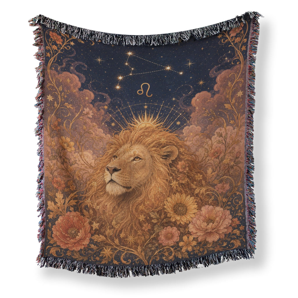 Leo Sunlit Lion Blanket