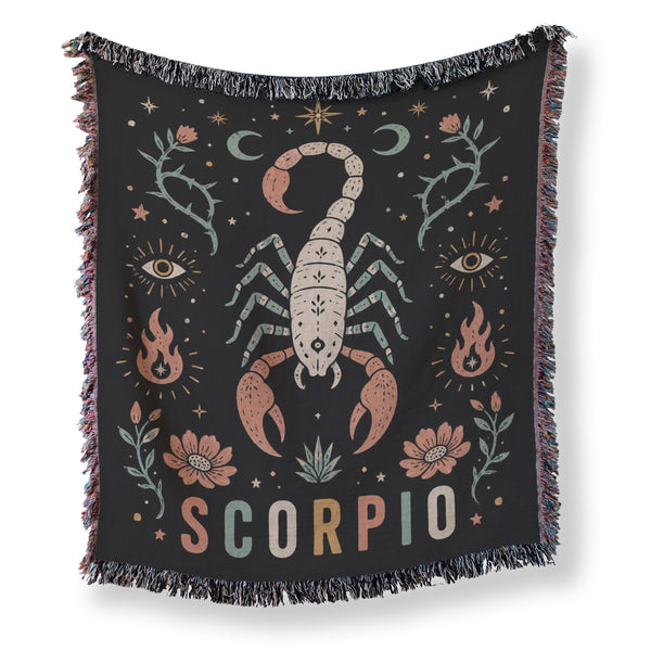 Scorpio Mystic Scorpion Zodiac Blanket
