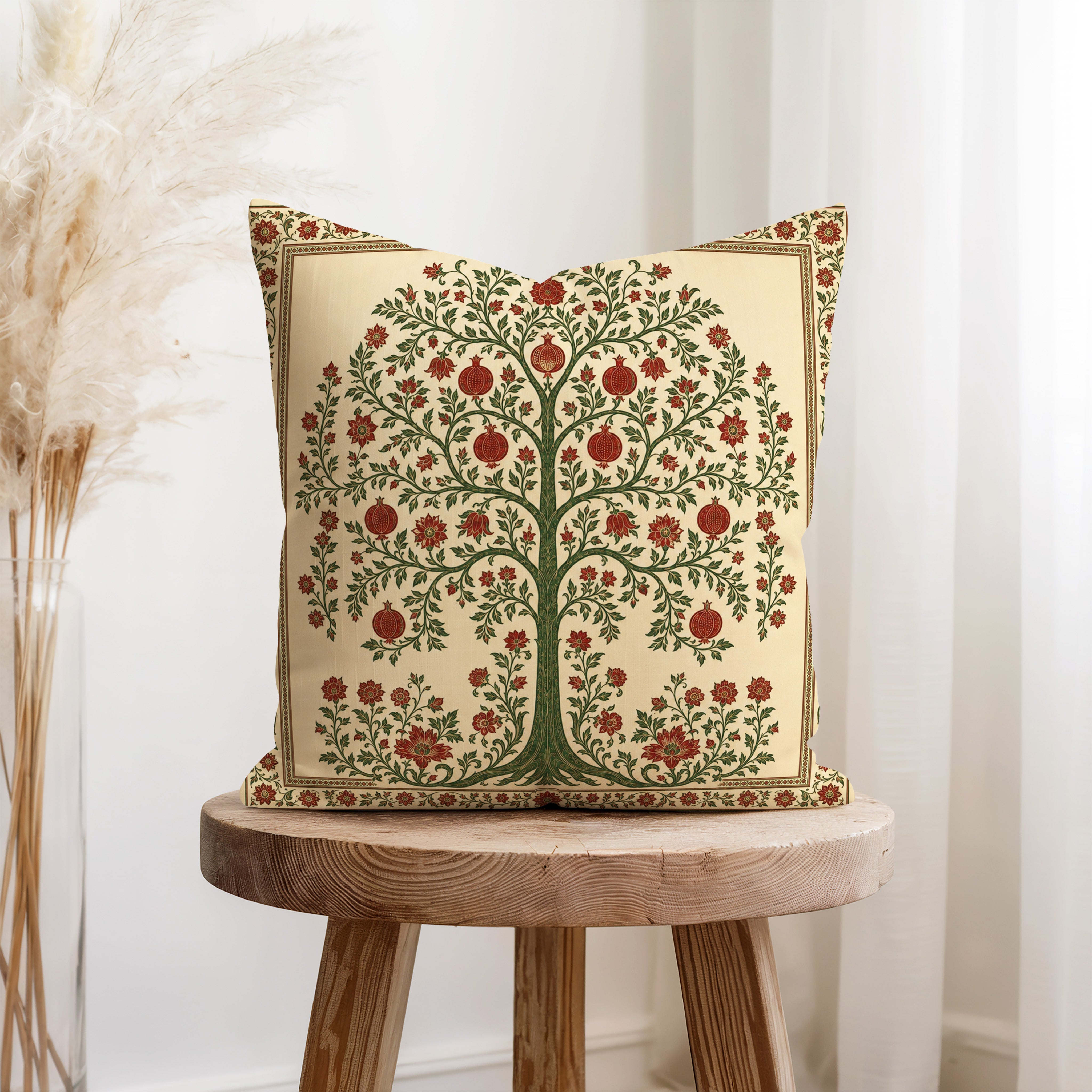 Pomegranate Tree of Life Pillow Secondary image